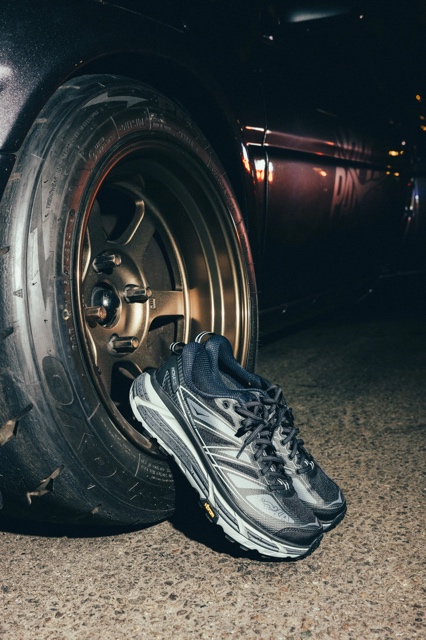 Shoe Palace x Hoka photograph