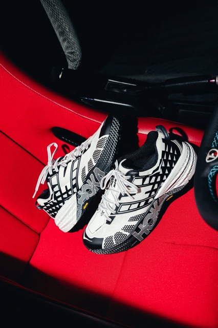 Shoe Palace x Hoka photograph