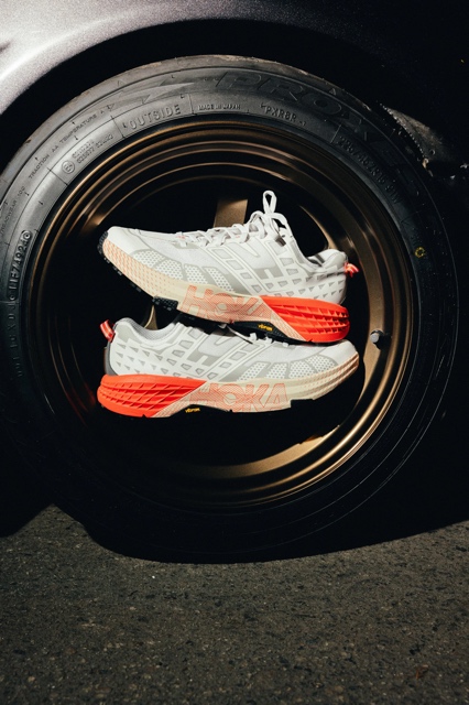 Shoe Palace x Hoka photograph