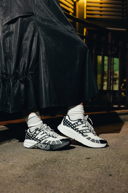 Shoe Palace x Hoka photograph