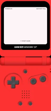 Red blank GBA wallpaper template