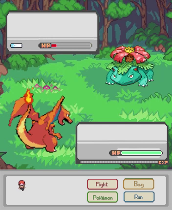 Charizard versus Venasaur watch face